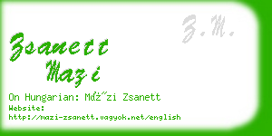 zsanett mazi business card